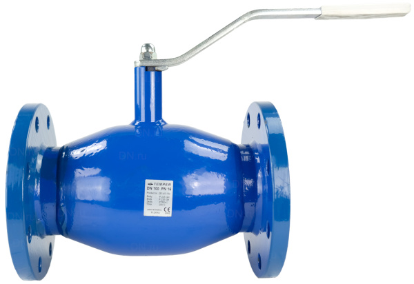 Кран шаровый стальной TEMPER 28320020 Ду 20 Ру40 фланцевое  