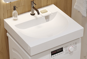 Умывальник SANITA на стиральную машину Galaxy 60 BKC  S1 белый