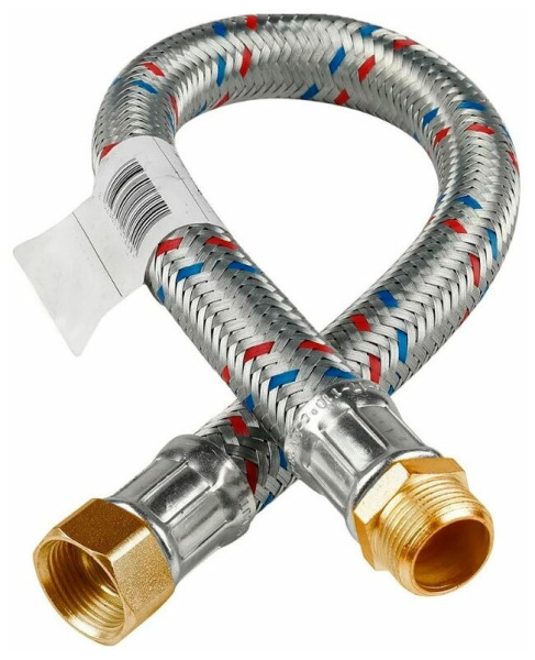 Подводка гибкая для воды GIGANT 1/2 100см вн/нар ELKA   гайка латунь