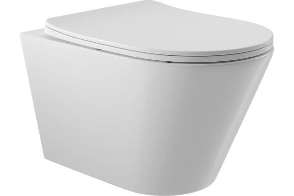 Унитаз подвесной безободковый Aqua Toria ФЛОРА Tornadо