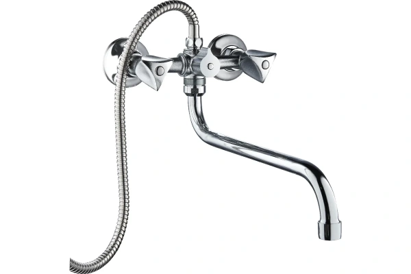 Смеситель для ванны РМС  SL119-143  двухрычажный хром
