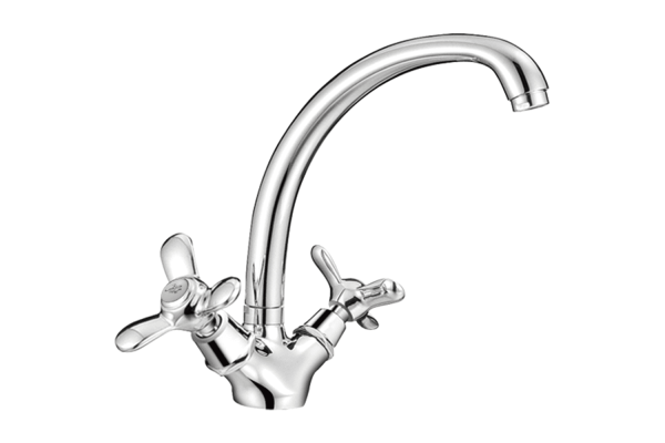 Смеситель для кухни FASHUN  А4212   двухвентильный, хром 