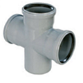 Крестовины — купить фитинги для канализации в Кургане, цены в интернет-магазине «АкваТехника»