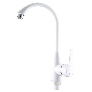 Смеситель для кухни РМС  PL5-017F   однорычажн. белый