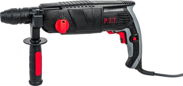 Перфоратор P.I.T. PBH24-C1 МАСТЕР (3-реж. гор. 850Вт. 2,4дж.SDS+ пласт.кейс, б/съемн.патрон)