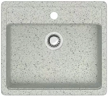 Мойка врезная    AGATA 9/Q10 светло серый 570*505*200мм матовая из искуственного камня