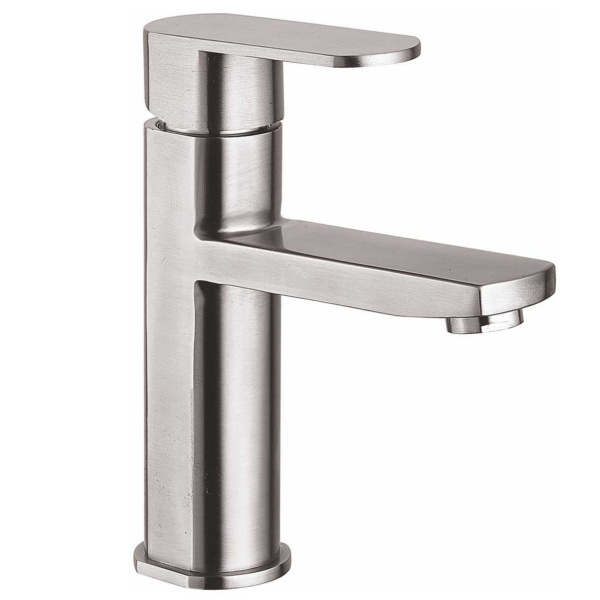 Смеситель для умывальника FASHUN  А51120 врезной, однорычажный, сатин,нержавеющая сталь 