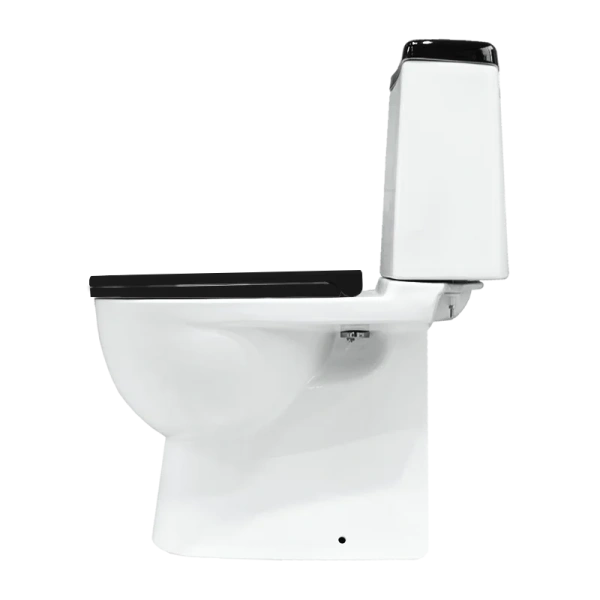 Унитаз компакт SANITA LUXE Бест Комфорт Черный S1    — купить унитаз в Кургане, цены в интернет-магазине «АкваТехника»