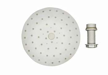 Тропический душ белый 140мм + диффузор с гайкой ERLIT