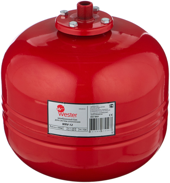 Гидроаккумулятор для отопления WESTER WRV 12л  пристенный 