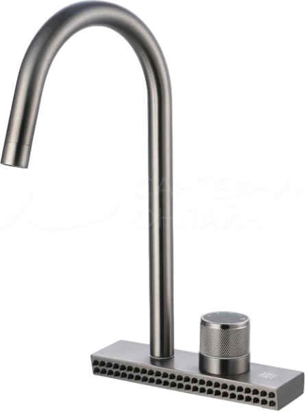 Смеситель для кухни РМС  SUS130PVD-017F  врезной, однорычажн. Нерж. сталь