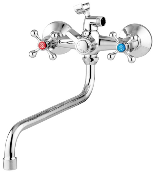 Смеситель для ванны РМС  SL71-140,  двухвентильный, хром