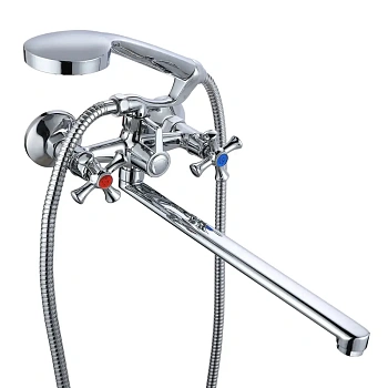 Смеситель для ванны РМС  SL65-140  двухвентильный, хром