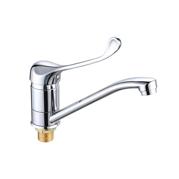 Смеситель для кухни РМС  Л1-004Г-25(R8)  врезной, однорычажн.(хир. ручка) хром
