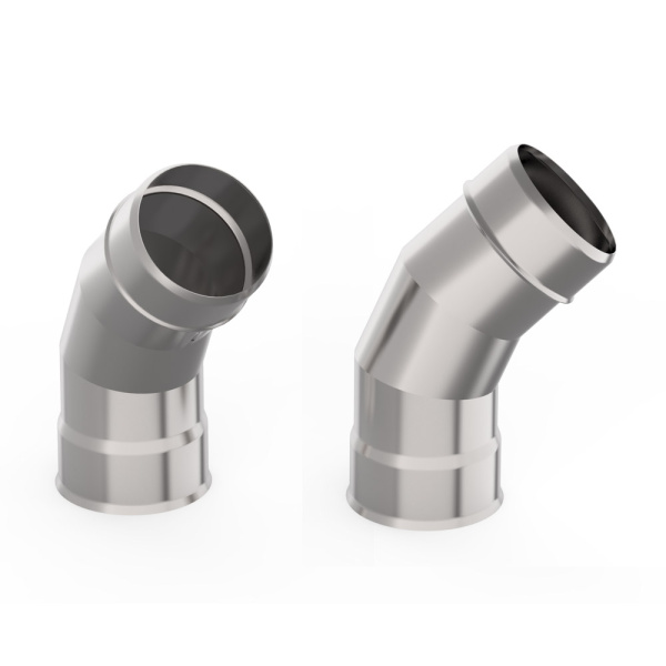 Отвод УМК 90° 100мм 0,5мм нержавеющая сталь  