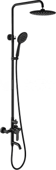 Душевая система FASHUN  А52401-7  однорычажн. cо смесителем с троп.душем черная(308)