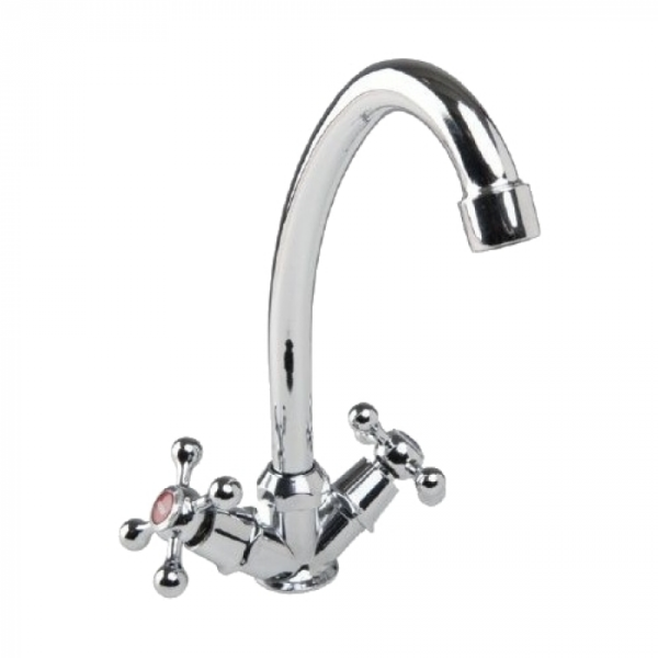 Смеситель для кухни РМС KOMRAD S11-271F-K-1  врезной, двухвентильный, хром