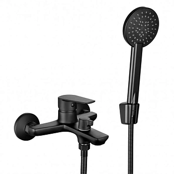 Смеситель для ванны GROSS AQUA Dyno Matt black 2105285MB  однорычажн. черная(308)