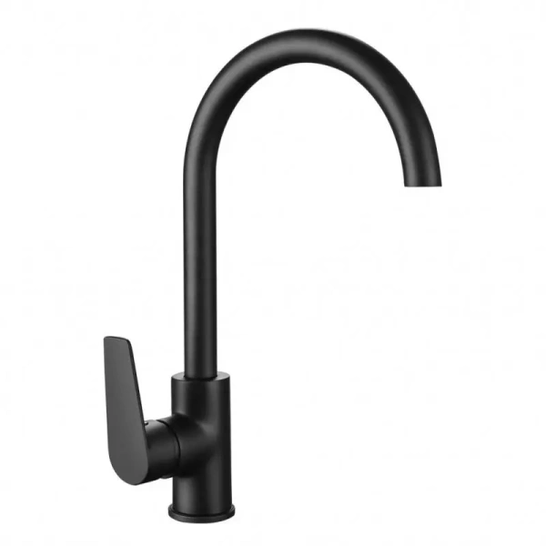 Смеситель для кухни GROSS AQUA Dyno Matt black 3242285MB-B02  врезной, однорычажн. хром