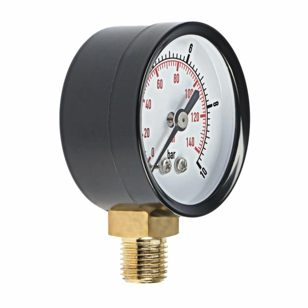 Манометр радиальный   0-10бар, 50мм, 1/4"  