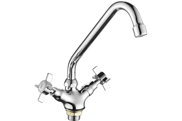 Смеситель для кухни FASHUN  А4124   двухвентильный, хром 