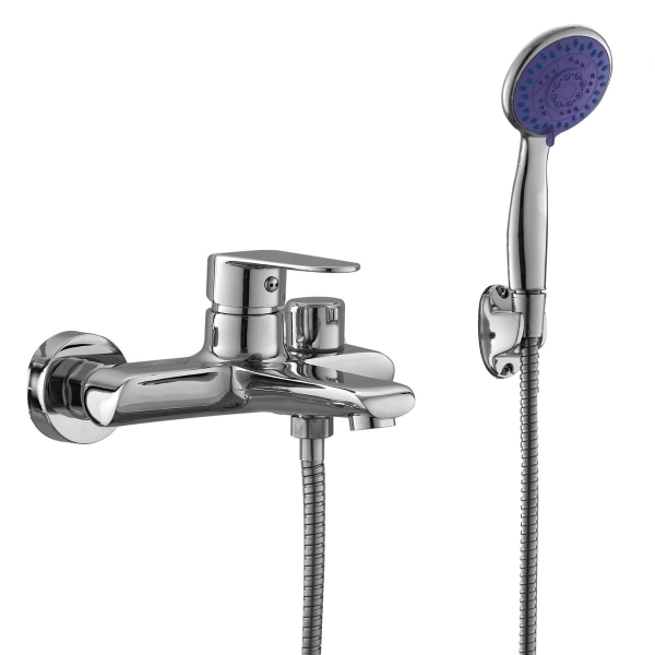 Смеситель для ванны FASHUN PD32082   однорычажн. хром,длинный излив,D=35мм