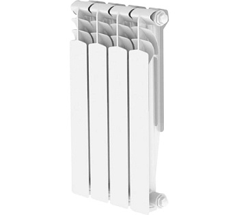 Радиатор Биметаллический НРЗ ОПТИМА УЦЕНКА 4 секции, 500мм/80мм, 165Вт, 