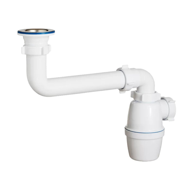 Сифон для раковины ОРИО К-4003  1 1/2х40 со смещенным сливом, без гофры