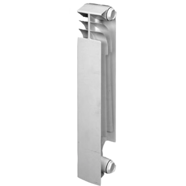 Радиатор Алюминиевый AQUAPROM SH 1 секция, 350мм/80мм, 120Вт, белый