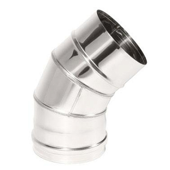 Отвод УМК 135° 130мм 0,5мм нержавеющая сталь  