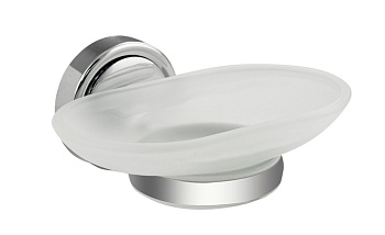 Мыльница Санакс стеклянная с креплением к стене 1207