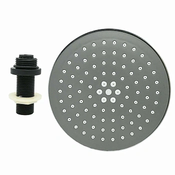 Душ  тропический стандарт серый140мм + диффузор с гайкой