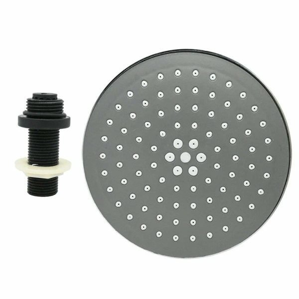 Душ  тропический стандарт серый140мм + диффузор с гайкой