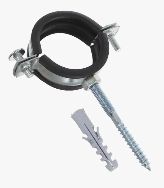 Крепление трубы  3" (87-90 мм) с резин/без шпильки