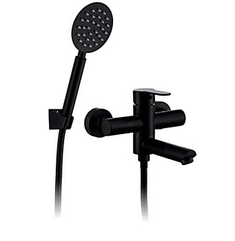 Смеситель для ванны FASHUN А53001-7   однорычажн. черный,короткий излив