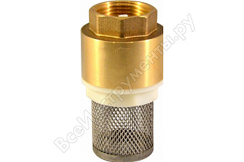 Клапан обратный STM CBCVF001 1",    с пластиковым сердечником, с сеткой