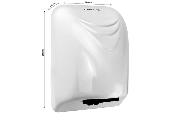 Устройство для сушки рук GFmark уменьшенная , цвет белый/хром 600W 6920  — купить сантехнику в Кургане, цены в интернет-магазине «АкваТехника»