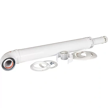 Газоход коаксиальный ROMMER  комплект универсальный, 60/100мм*1м   антилед,  