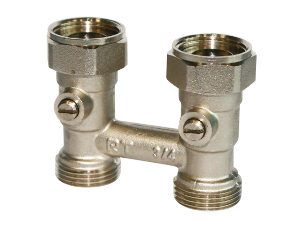 Узел нижнего подключения STOUT 3/4", SVH 0002 000020 (для двухтрубной системы), прямой, 