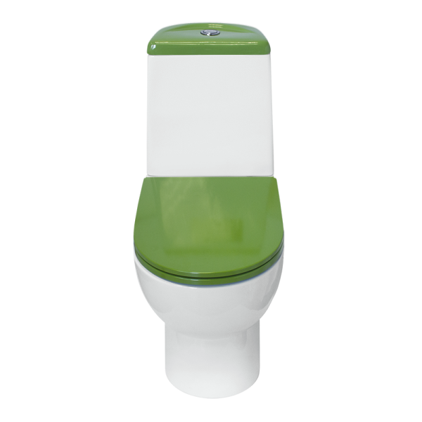Унитаз компакт SANITA LUXE Best Color Green SL DM  белый  — купить унитаз в Кургане, цены в интернет-магазине «АкваТехника»