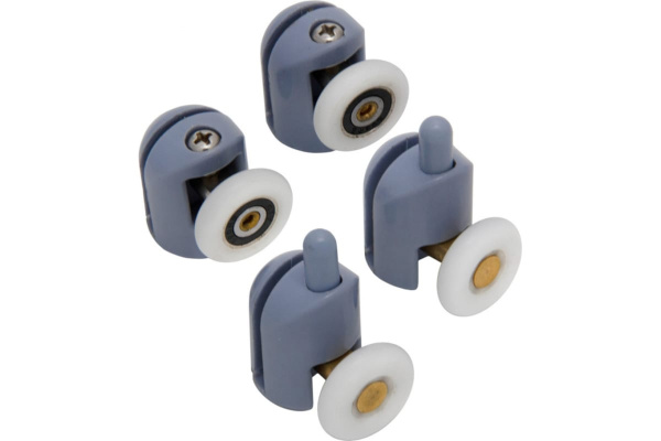 Ролики для душ. каб. Компл. №2 (один, ниж. 2 шт. один. верх. 2 шт.) диам. 23-25 мм, МР ИС.131345