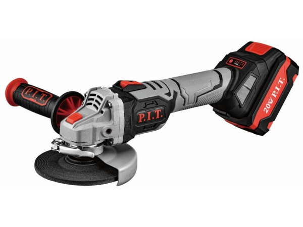 Шлифмашина акк. бесщет. P.I.T. PWS20H-125B/1 (20В, 125мм, Li-Ion, 4500/6500/8000 об/мин, 1акб, 4Ач)