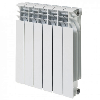 Радиатор Алюминиевый ROMMER  Plus 14 секций, 200мм/96мм, 85Вт, белый