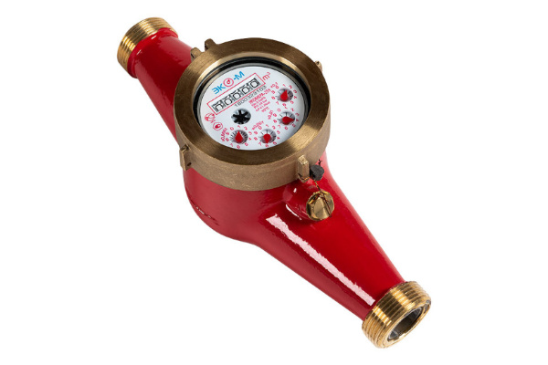 Счетчик для воды ЭКОМЕРА 25У латунь L=260 многоструйный