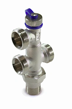 Узел нижнего подключения TIM 1/2"х3/4", ME870E (д/двухтруб сист), осевой