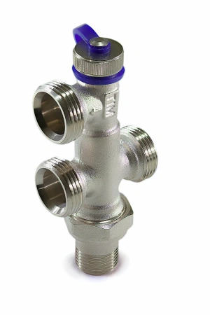 Узел нижнего подключения TIM 1/2"х3/4", ME870E (д/двухтруб сист), осевой