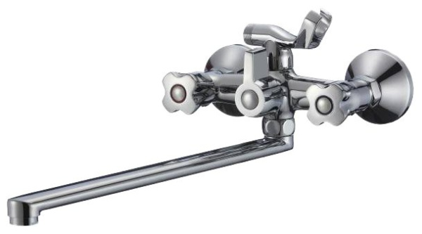 Смеситель для ванны РМС  SL116-140,  двухвентильный, хром