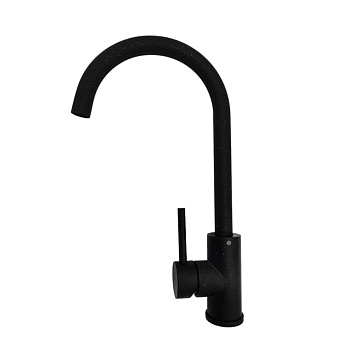 Смеситель для кухни РМС  SUS124BLK-017F  врезной, однорычажн. Нерж. сталь