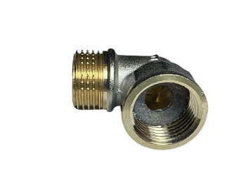 Уголок-штуцер латунь в комплекте с прокладкой