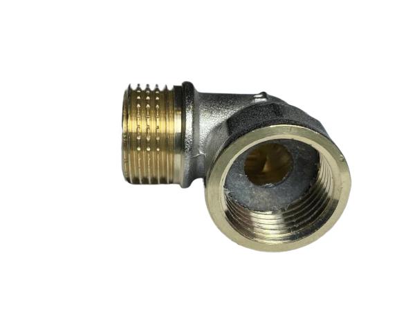 Уголок-штуцер латунь в комплекте с прокладкой